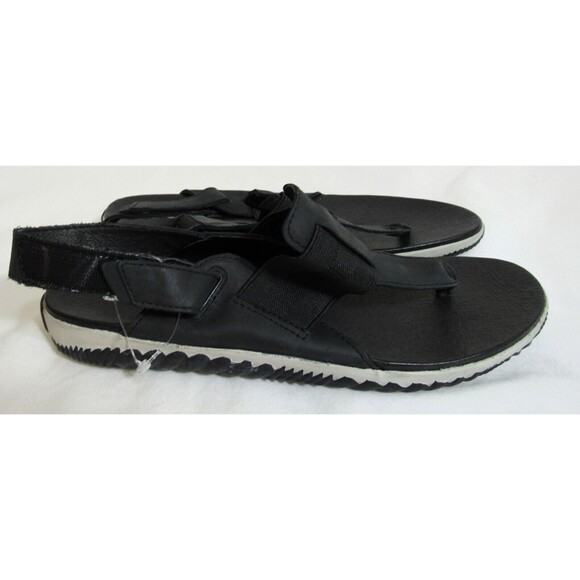 Sorel Black Out N About Slingback Thong Sandals Size 7 EUC - Picture 2 of 7